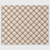 Scottish Thompson plaid tartan beige bruin roze Cadeaupapier (Vlak)