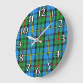 Scottish Time Accents Clan MacLeod Harris Tartan Grote Klok (Hoek)