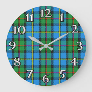 Scottish Time Accents Clan MacLeod Harris Tartan Grote Klok