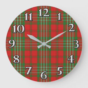 Scottish Time Accents Clan Scott Tartan Grote Klok