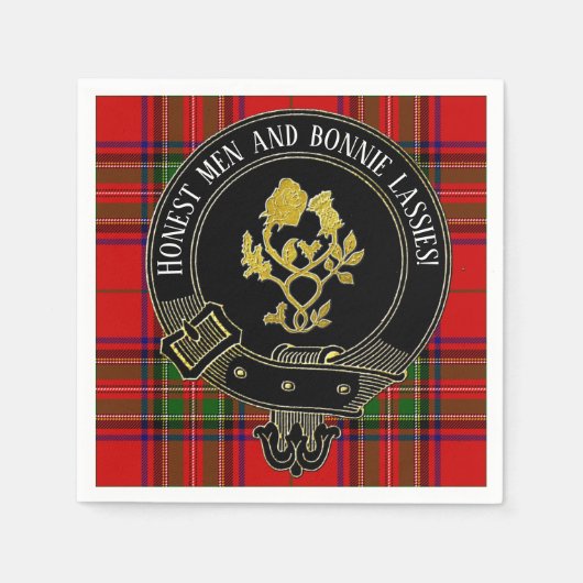 Scottish Toast of Jouw tekst Napkins Servet (Voorkant)