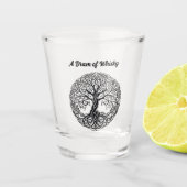 Scottish Tree of Life Shot Glass Shot Glas (Voorkant)