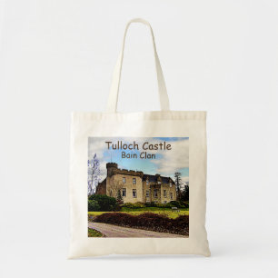 Scottish Tulloch Castle - Bain Clan Tote Bag