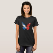 Scottish Turkish Flag Butterfly T-shirt (Voorkant volledig)