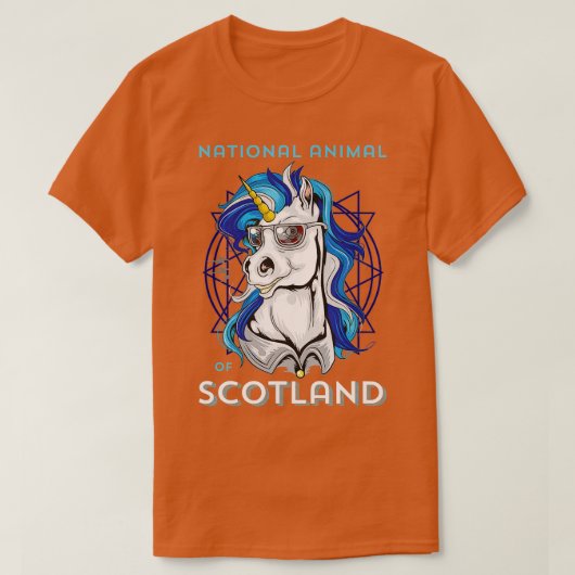 Scottish Unicorn Scotland Coat of Arms Rugby T-shirt (Design voorkant)