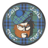 Scottish Warrior Clan Keith Tartan Hockey Puck (Voorkant)