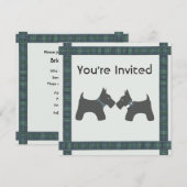 Scottish Wedding with Tartan Theme Kaart (Voorkant / Achterkant)