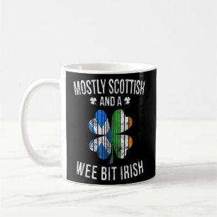 Scottish Wee Bit Irish Scotland Patrick Day Koffiemok