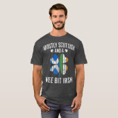 Scottish Wee Bit Irish Scotland St Patricks Day T-shirt (Voorkant volledig)