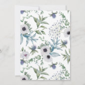 Scottish White Alpine Flowers Vrijgezellenfeest Kaart (Achterkant)