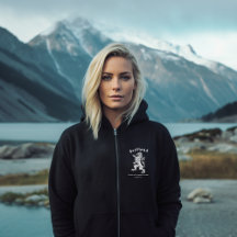 Scottish Zip Hoodie, Rampant Lion, Schotse geschen