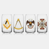 Scottishrite Masons Glazen Set (Achterkant)