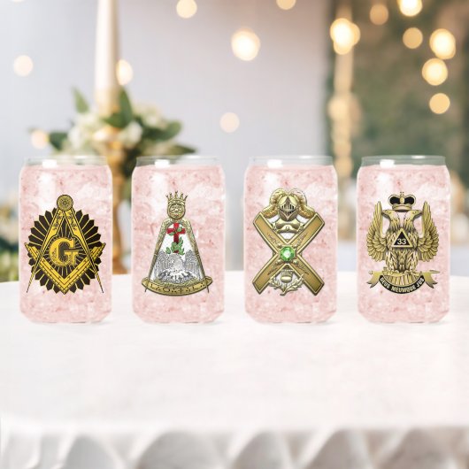 Scottishrite Masons Glazen Set (Insitu (Huwelijk))