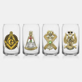 Scottishrite Masons Glazen Set (Voorkant)