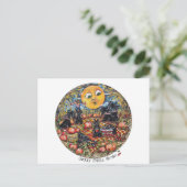 ScottishTerrier Halloween Picnic Briefkaart (Staand voorkant)