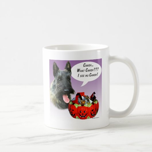 ScottishTerrier Halloween Snoep Koffiemok (Rechts)