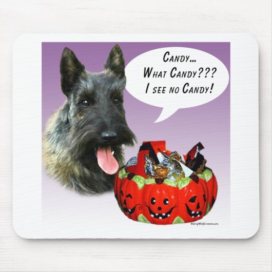 ScottishTerrier Halloween Snoep Muismat (Voorkant)