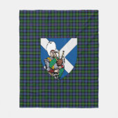 Scotts Baillie Hunting Tartan Pset Fleece Deken (Voorkant)