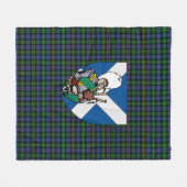 Scotts Baillie Hunting Tartan Pset Fleece Deken (Voorkant (Horizontaal))