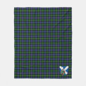 Scotts Baillie Hunting Tartan Pset Fleece Deken (Voorkant)