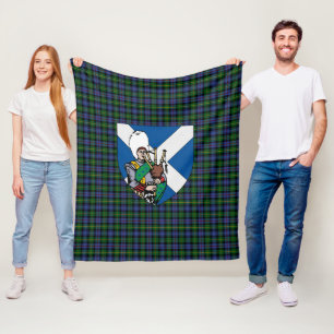 Scotts Baillie Jacht Tartan Schotlandse ruit Fleece Deken