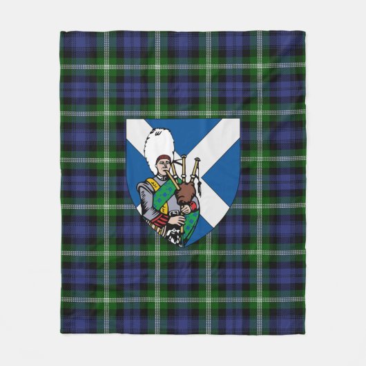 Scotts Baillie Tartan Pset Fleece Deken (Voorkant)