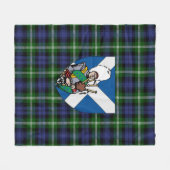 Scotts Baillie Tartan Pset Fleece Deken (Voorkant (Horizontaal))
