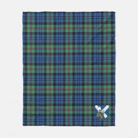 Scotts Baird Ancient Tartan Pset Fleece Deken (Voorkant)