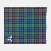 Scotts Baird Ancient Tartan Pset Fleece Deken (Voorkant (Horizontaal))