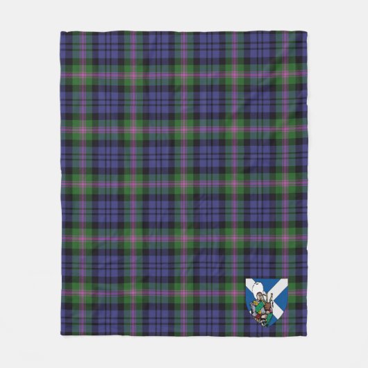 Scotts Baird Modern Tartan Pset Fleece Deken (Voorkant)