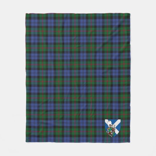 Scotts Baird Tartan Pset Fleece Deken (Voorkant)