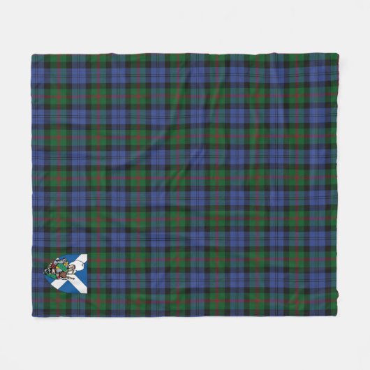 Scotts Baird Tartan Pset Fleece Deken (Voorkant (Horizontaal))