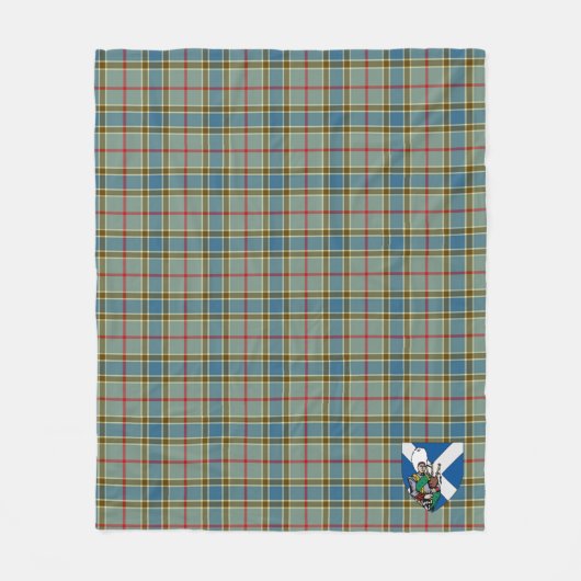 Scotts Balfour Modern Tartan Pset Fleece Deken (Voorkant)