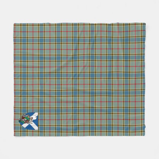 Scotts Balfour Modern Tartan Pset Fleece Deken (Voorkant (Horizontaal))