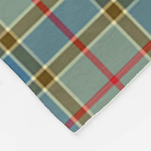 Scotts Balfour Modern Tartan Pset Fleece Deken (Hoek)