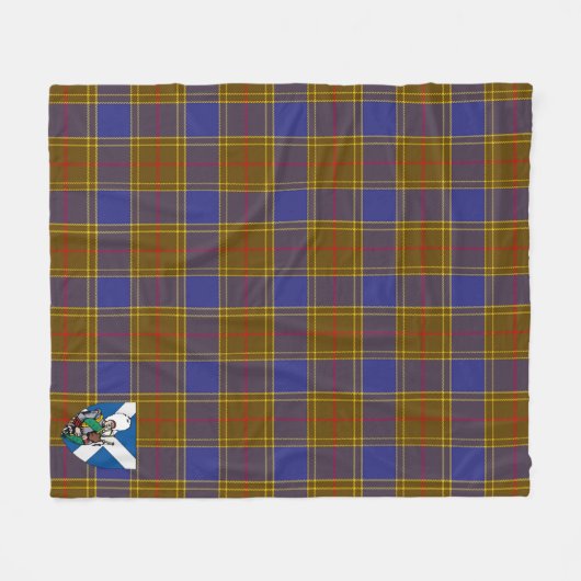 Scotts Balfour Tartan Pset Fleece Deken (Voorkant (Horizontaal))