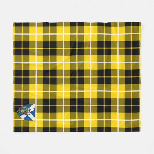 Scotts Barclay Dress Modern Tartan Pset Fleece Deken (Voorkant (Horizontaal))