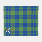 Scotts Barclay Hunting Ancient Tartan Pset Fleece Deken (Voorkant (Horizontaal))