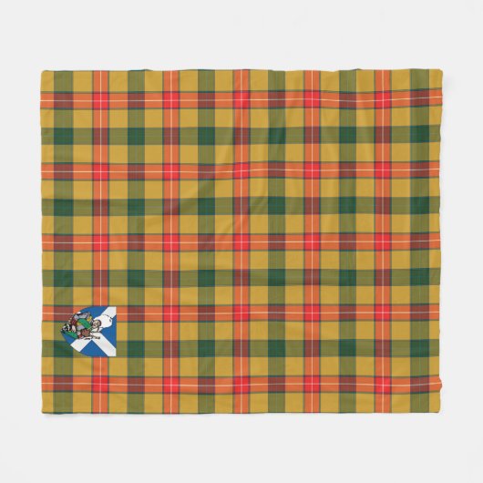 Scotts Baxter Tartan Pset Fleece Deken (Voorkant (Horizontaal))