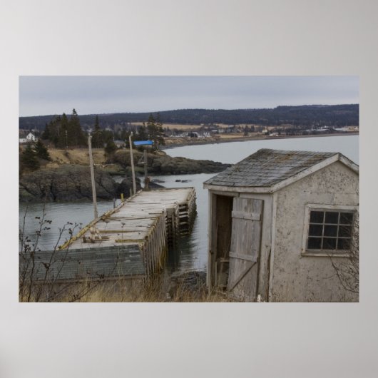 Scott's Bay Wharf kunstwerk Poster (Voorkant)