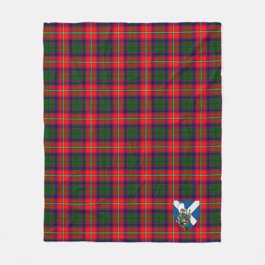Scotts Belshes Tartan Pset Fleece Deken (Voorkant)