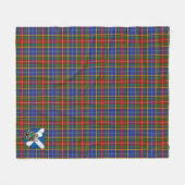 Scotts Bethune Tartan Pset Fleece Deken (Voorkant (Horizontaal))