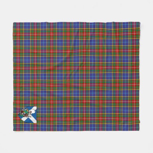 Scotts Bethune Tartan Pset Fleece Deken (Voorkant (Horizontaal))