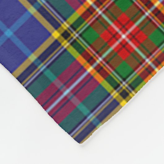 Scotts Bethune Tartan Pset Fleece Deken (Hoek)