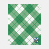 Scotts Bias geruite Schotse ruit Fleece Deken (Voorkant)