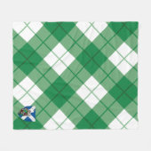 Scotts Bias geruite Schotse ruit Fleece Deken (Voorkant (Horizontaal))
