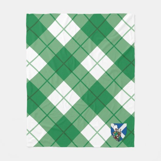 Scotts Bias plaid Tartan Pset Fleece Deken (Voorkant)