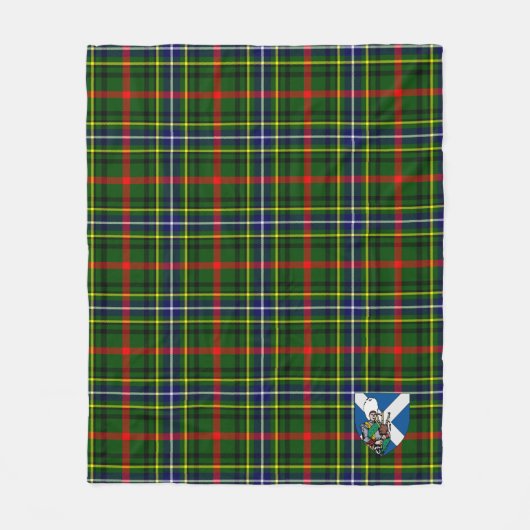Scotts Bisset Pattern Tartan Pset Fleece Deken (Voorkant)
