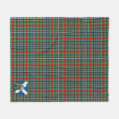 Scotts Bisset Schotse Ruitdessin Fleece Deken (Voorkant (Horizontaal))