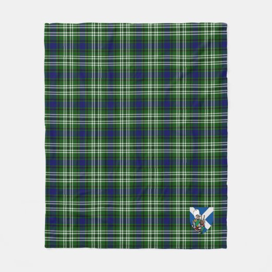 Scotts Blackadder Tartan Pset Fleece Deken (Voorkant)